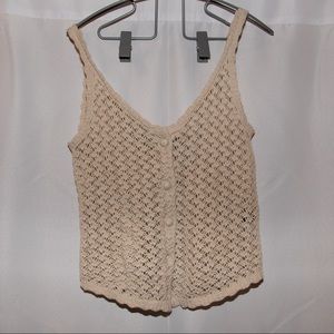Cream colored knit top
